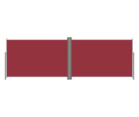 Copertina laterala retractabila, rosu, 220x600 cm