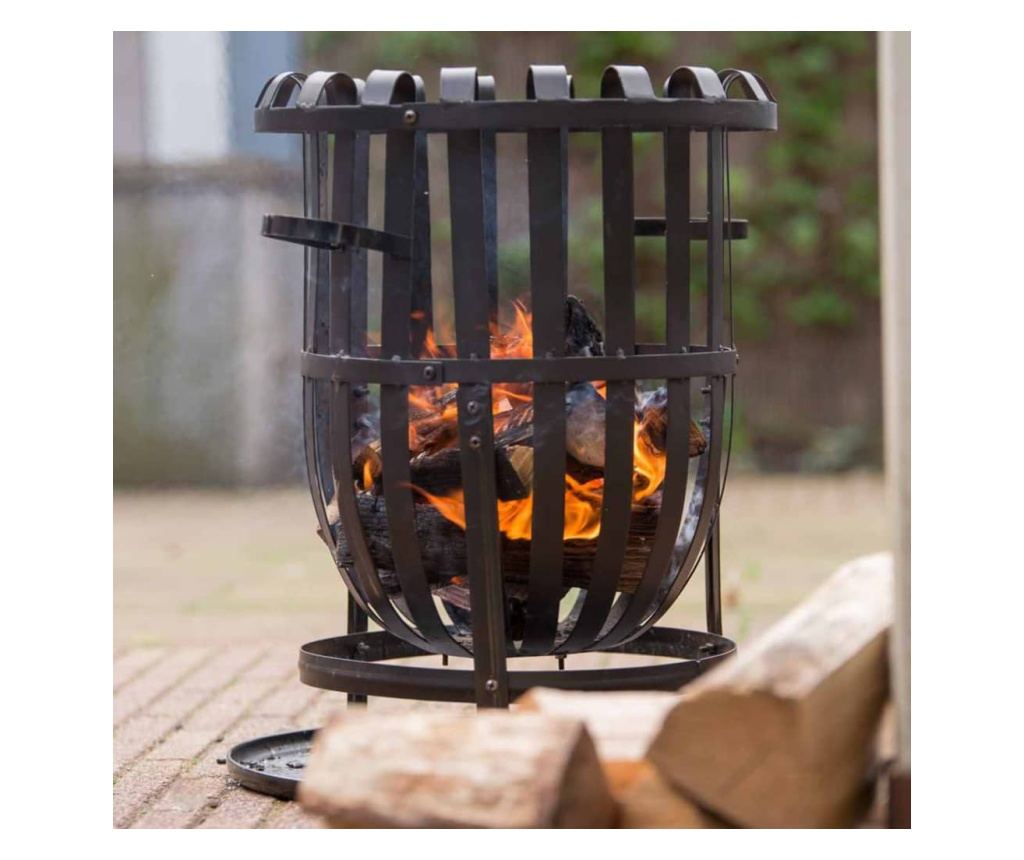 Košara za vatru RedFire Dallas, crna, čelik - 3