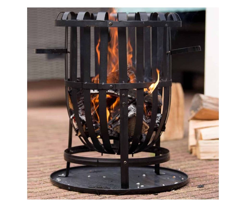 Košara za vatru RedFire Dallas, crna, čelik - 4