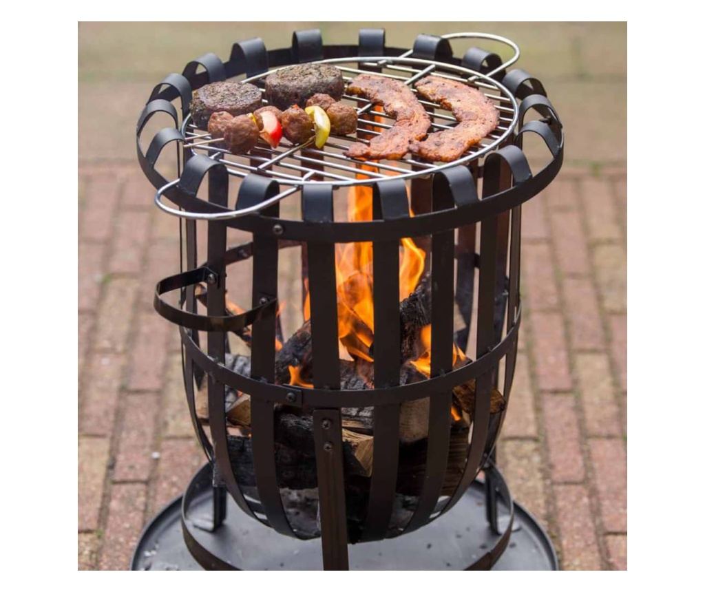 Košara za vatru RedFire Dallas, crna, čelik - 5