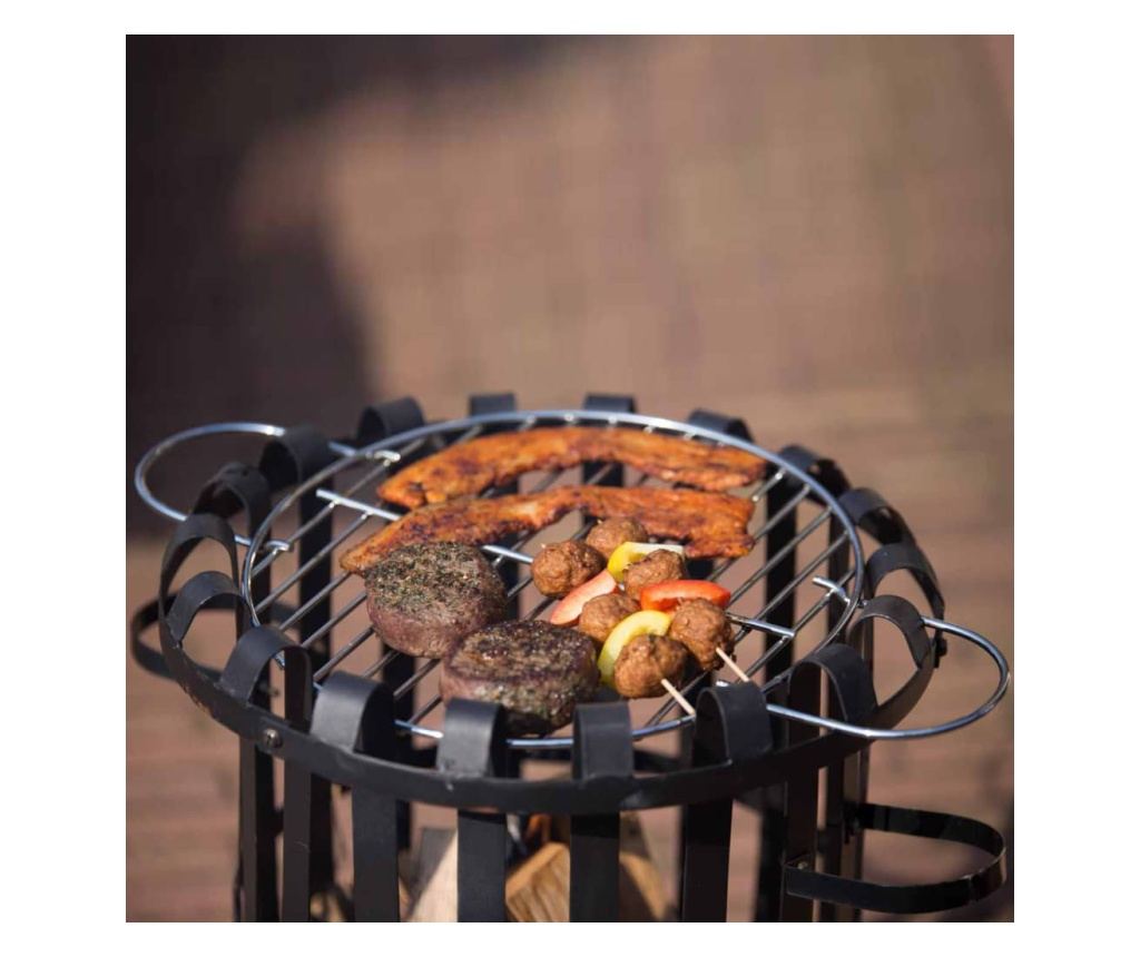 Košara za vatru RedFire Dallas, crna, čelik - 6