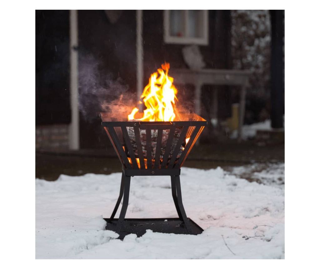 Košara za vatru RedFire Denver, crna, 39 x 39 cm, čelik, 85015 - 7