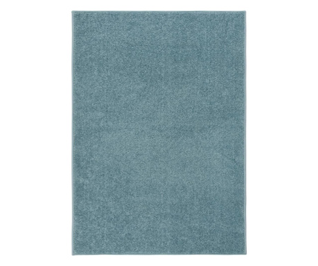 Covor cu fire scurte, albastru, 120x170 cm