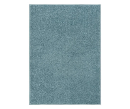 Covor cu fire scurte, albastru, 240x340 cm