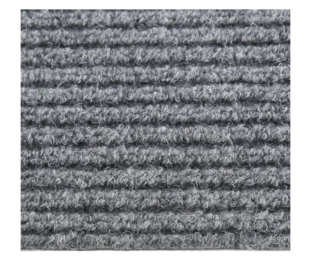 Килим за мръсотия, сив, 100x450 см - 3
