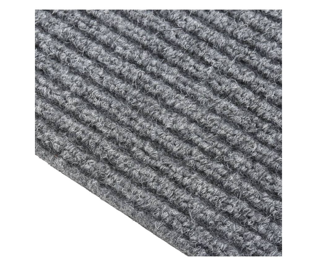 Килим за мръсотия, сив, 100x450 см - 2