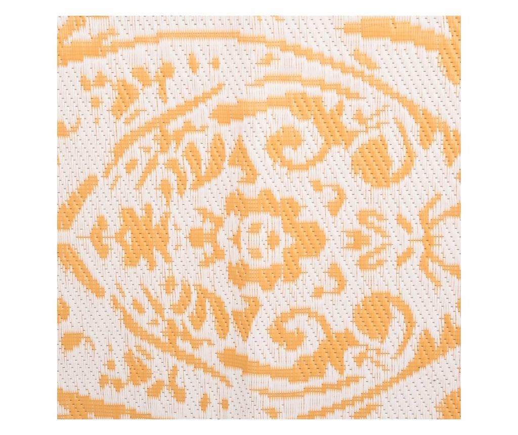 Kültéri szőnyeg, sárga, 140x200 cm, PP - 6