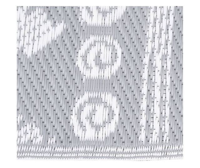 Външен килим, сив, 120x180 см, PP