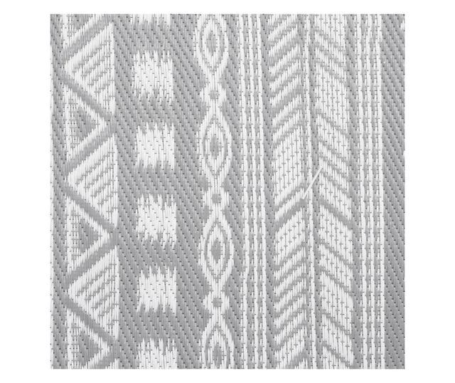 Външен килим, сив, 120x180 см, PP