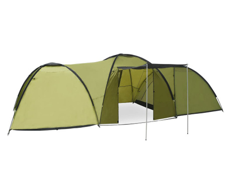 Namiot turystyczny typu igloo, 650x240x190 cm, 8-os., zielony