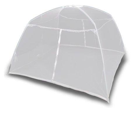 Moskitiera namiotowa, 200x180x150 cm, włókno szklane, biała