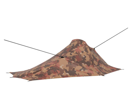 Палатка за къмпинг, 317x240x100 см, камуфлаж