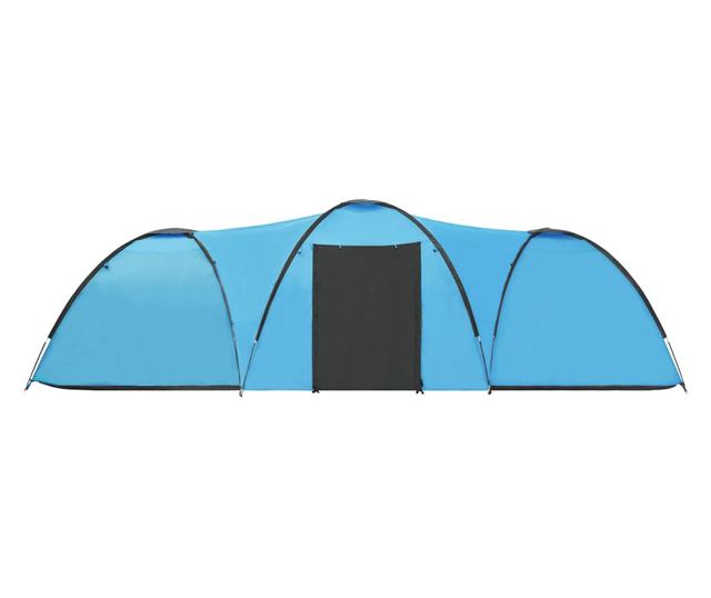 8 személyes kék iglu kempingsátor 650 x 240 x 190 cm