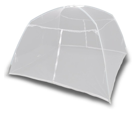 Moskitiera namiotowa, 200x150x145 cm, włókno szklane, biała