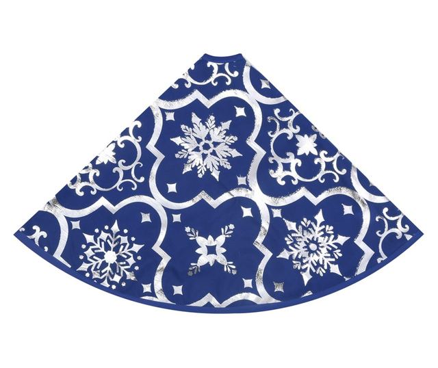 Božićna suknja za stablo s plavom čarapom 150 cm tkanina