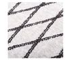 Perivi tepih, crno-bijeli, 80x150 cm, protuklizni