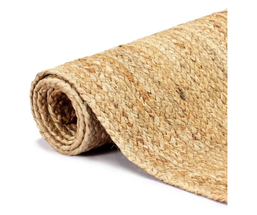 Ručno tkani tepih od jute, prirodni, 120 x 180 cm - 2