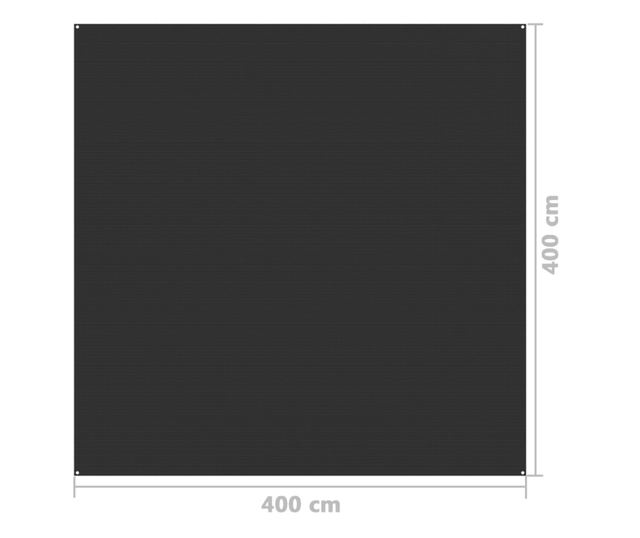 Preproga za šotor 400x400 cm antracitna