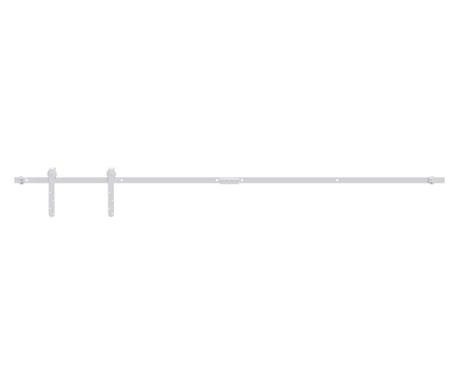 fehér szénacél mini pajtatolóajtó-szett 152 cm