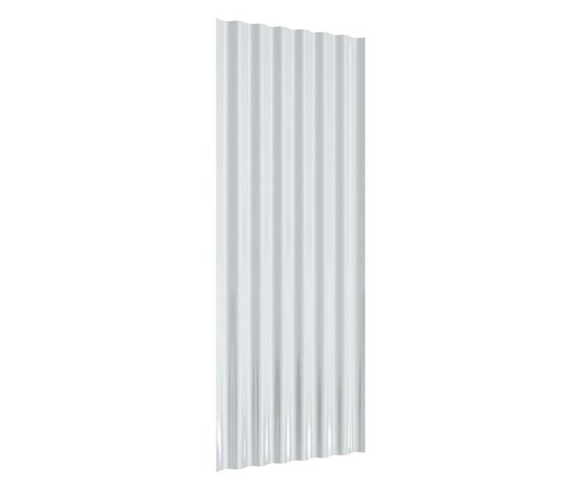 Krovni paneli 12 kom od čelika obložen prahom zeleni 100x36 cm