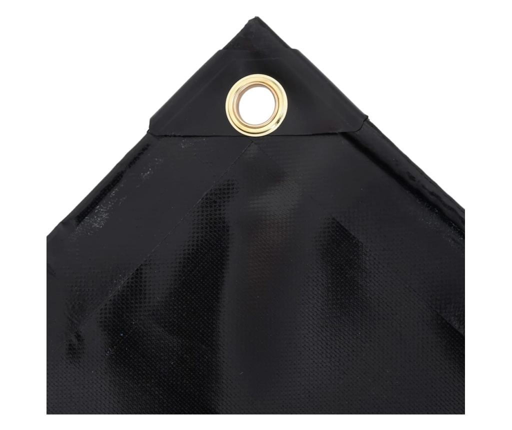 Cerada 650 g/m² 4 x 5 m crna - 3