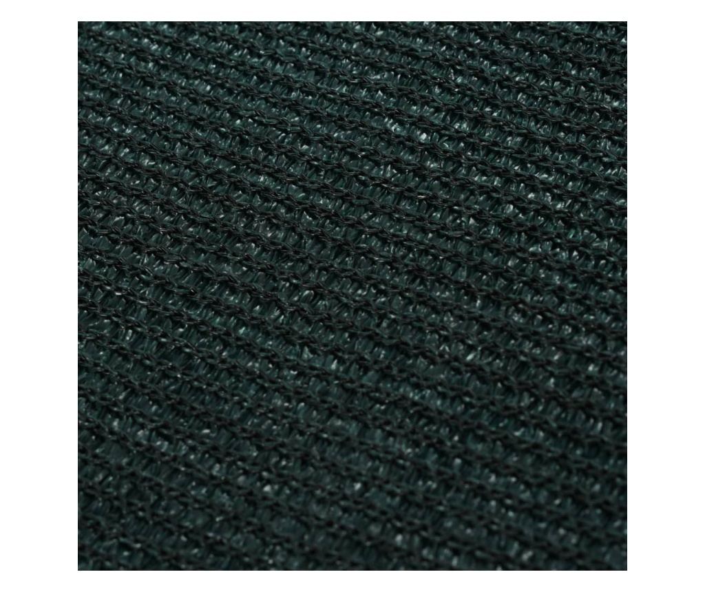 Preproga za šotor 250x550 cm temno zelena HDPE - 8