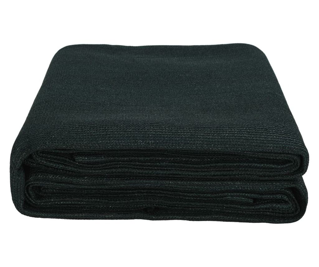 Preproga za šotor 250x550 cm temno zelena HDPE - 4