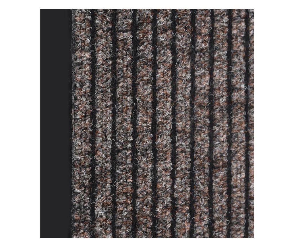 Otirač za vrata, bež, 80x120 cm, s prugama - 4