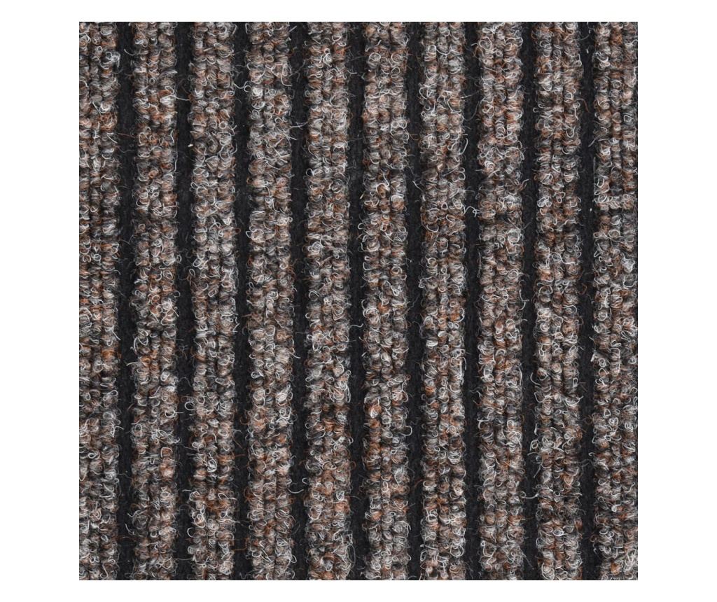 Otirač za vrata, bež, 80x120 cm, s prugama - 5