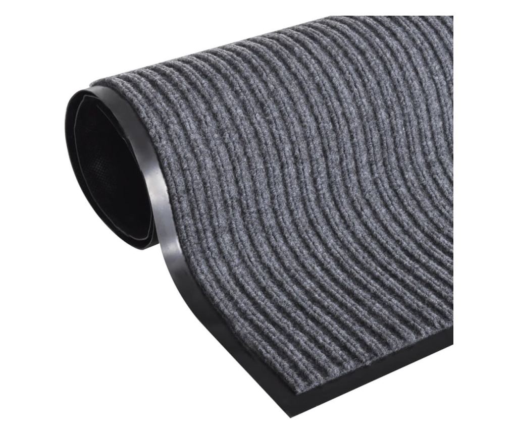 Sivi PVC otirač za ulaz 120 x 180 cm - 2
