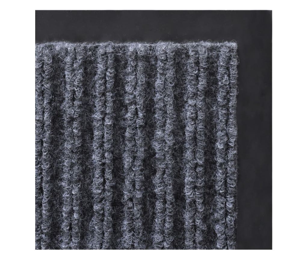 Sivi PVC otirač za ulaz 90 x 150 cm - 5