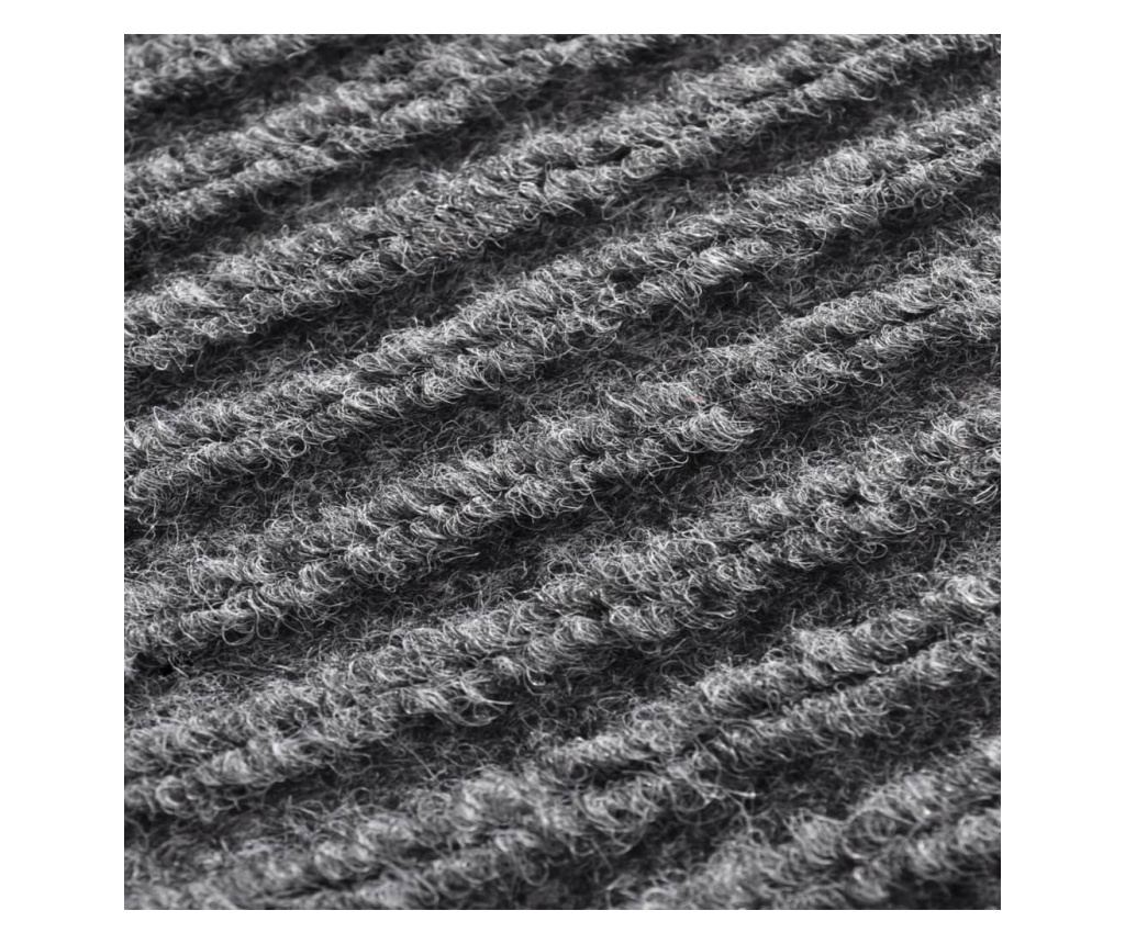 Sivi PVC otirač za ulaz 90 x 150 cm - 6