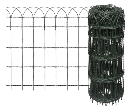 Gard delimitare gradina fier vopsit electrostatic 25 x 0,65 m