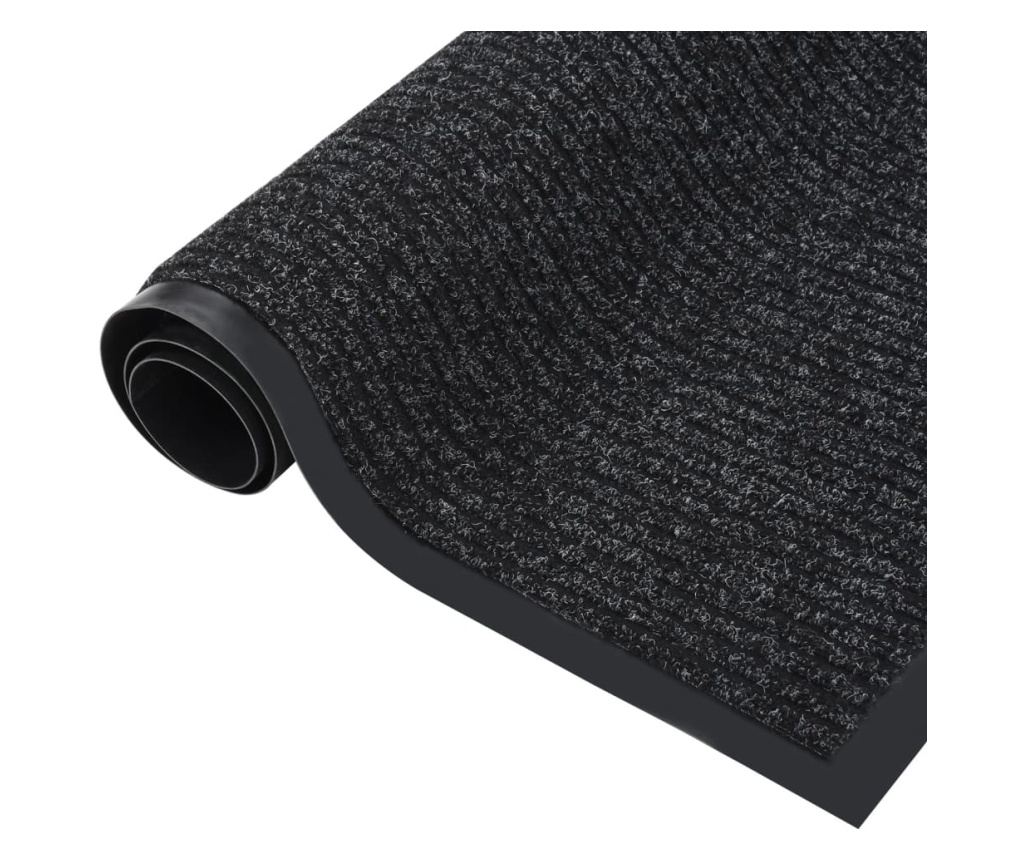 Otirač za ulaz, antracit s prugama, 40x60 cm - 4