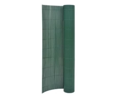 Gard pentru gradina cu 2 fete, verde, 110x500 cm