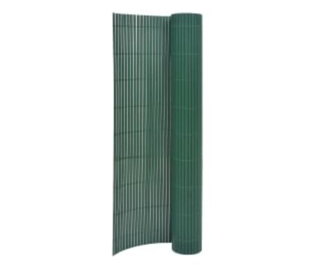 Gard pentru gradina cu 2 fete, verde, 90x400 cm