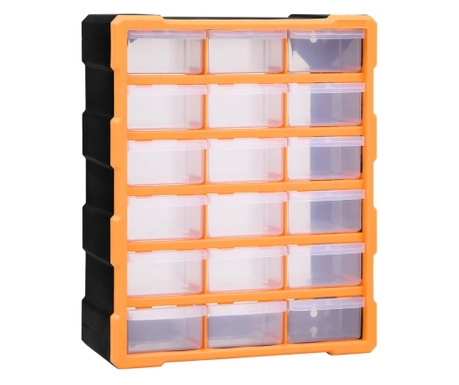 Organizator cu 18 sertare medii, 38x16x47 cm