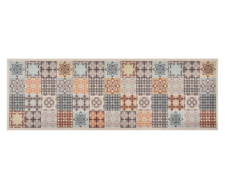 Kuchyňský koberec pratelný barevná mozaika 60 x 300 cm