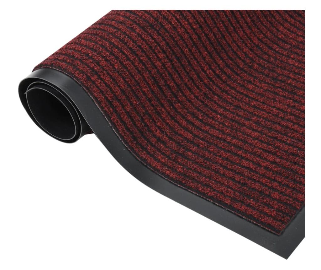 Otirač, crveni sa prugama, 60x80 cm - 2