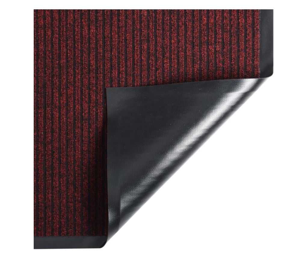 Otirač, crveni sa prugama, 60x80 cm - 3