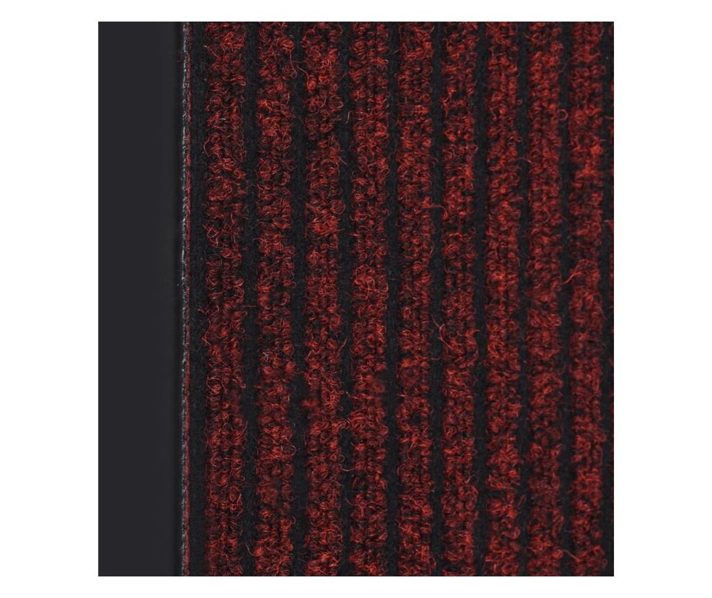 Otirač, crveni sa prugama, 60x80 cm - 4