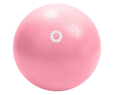 Топка за упражнения, 65 см, розова