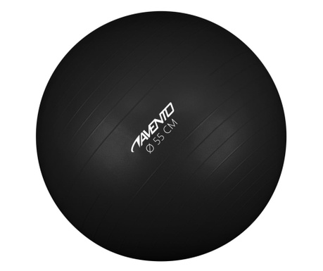 Фитнес/гимнастическа топка, диаметър 55 см, черна