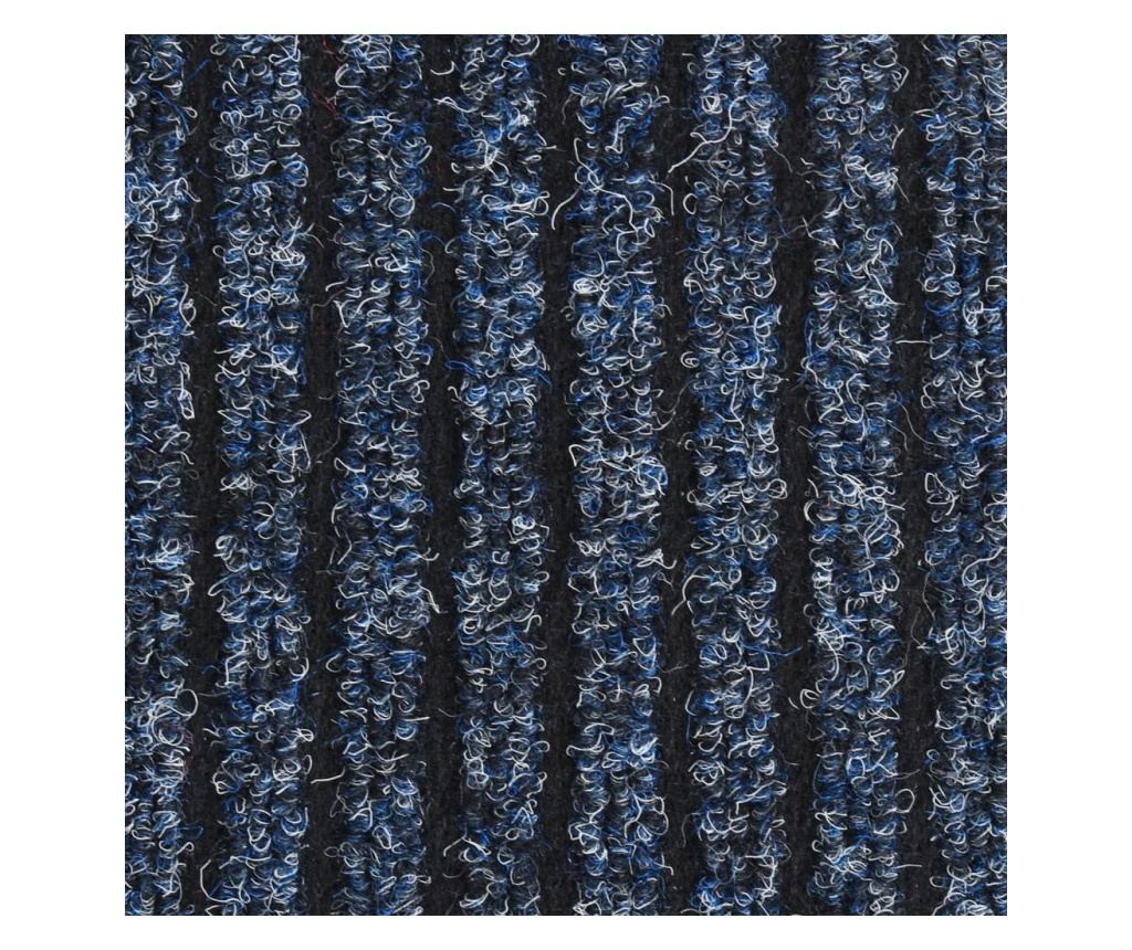 Otirač za vrata, plavi, 80x120 cm, s prugama - 5