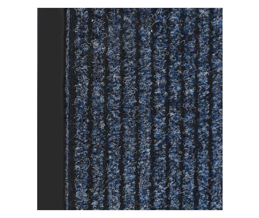 Otirač za vrata, plavi s prugama, 60x80 cm - 4