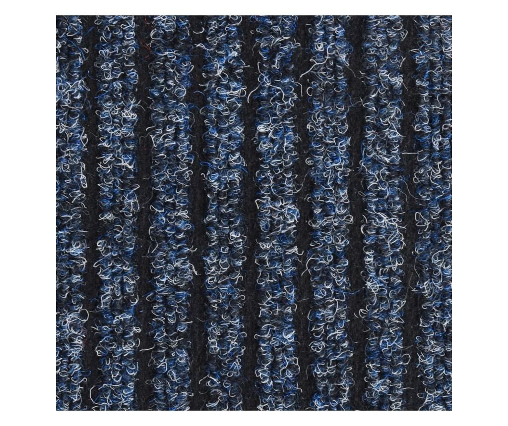 Otirač za vrata, plavi s prugama, 60x80 cm - 5