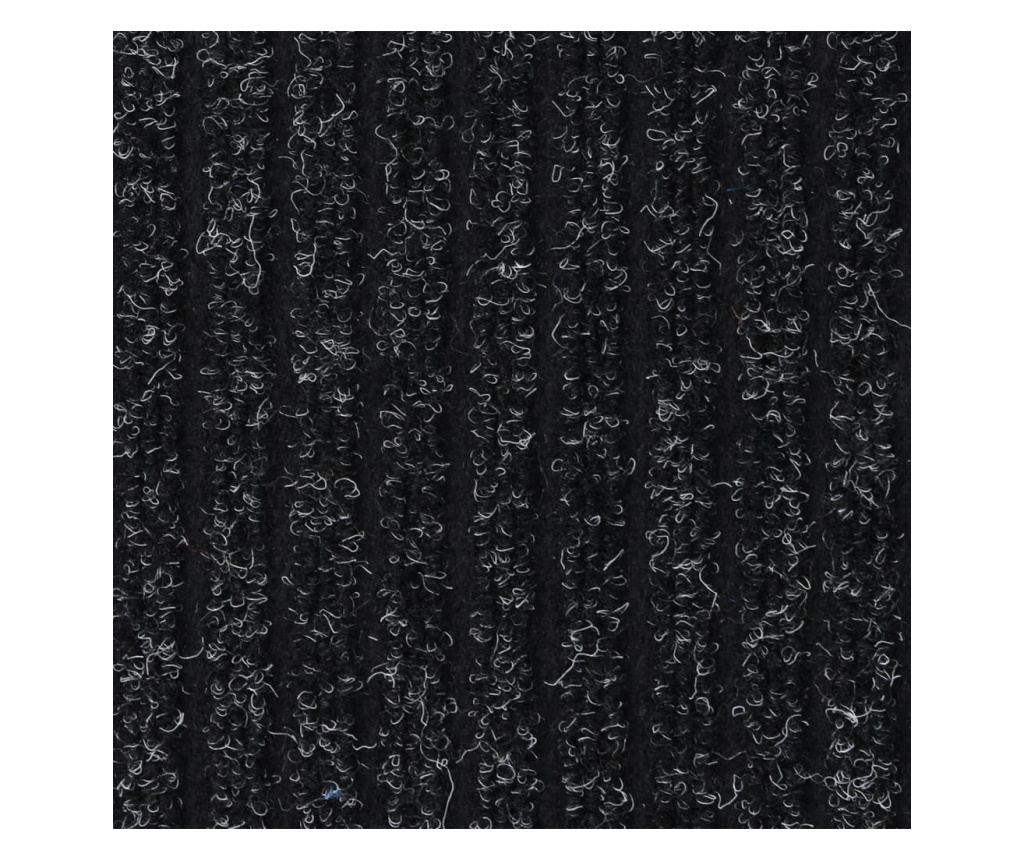 Otirač za vrata, antracit s prugama, 80x120 cm - 5