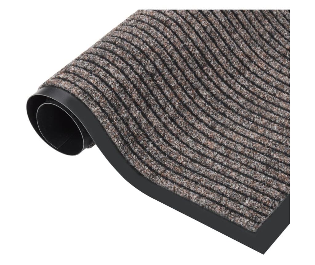 Otirač za vrata, bež s prugama, 60x80 cm - 2