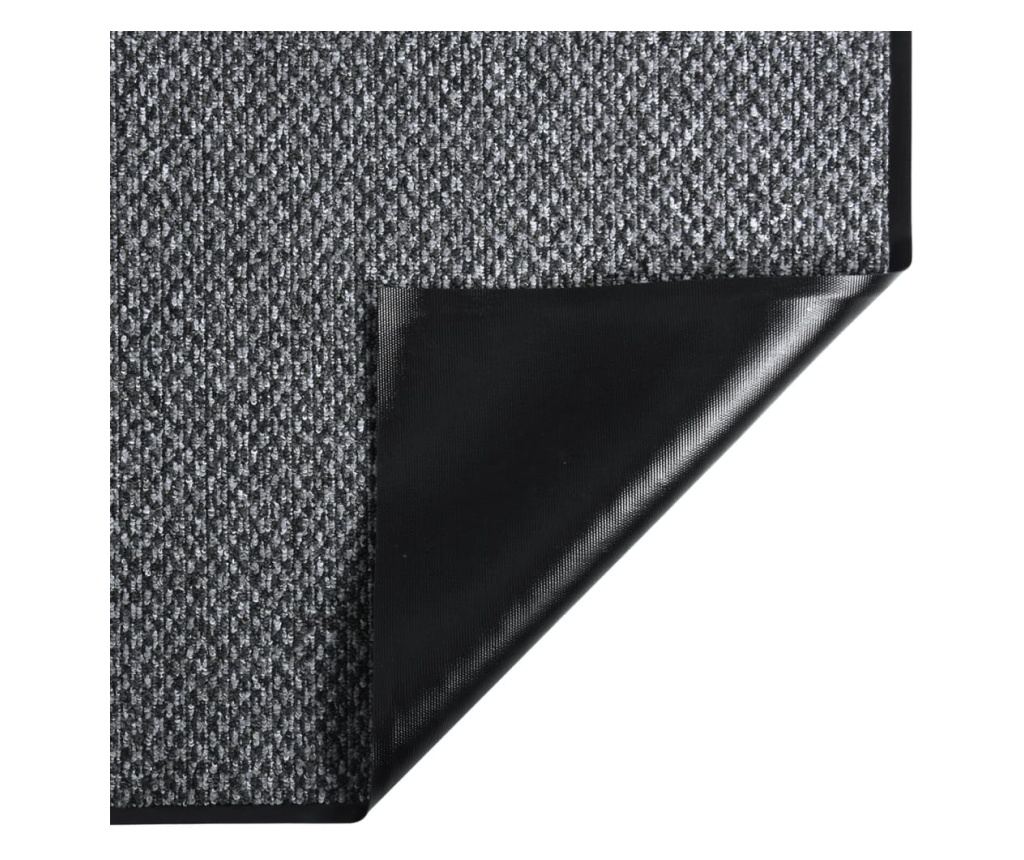 Otirač za vrata, siva, 60x80 cm - 3