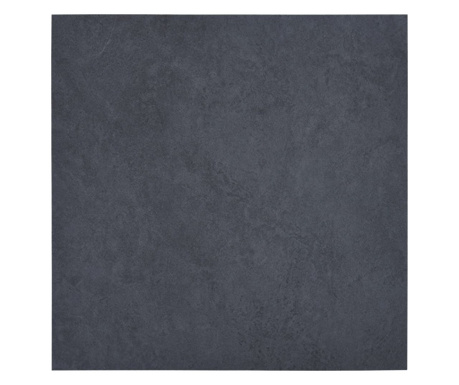 Placi de pardoseala autoadezive, negru marmura, 5,11 m² PVC